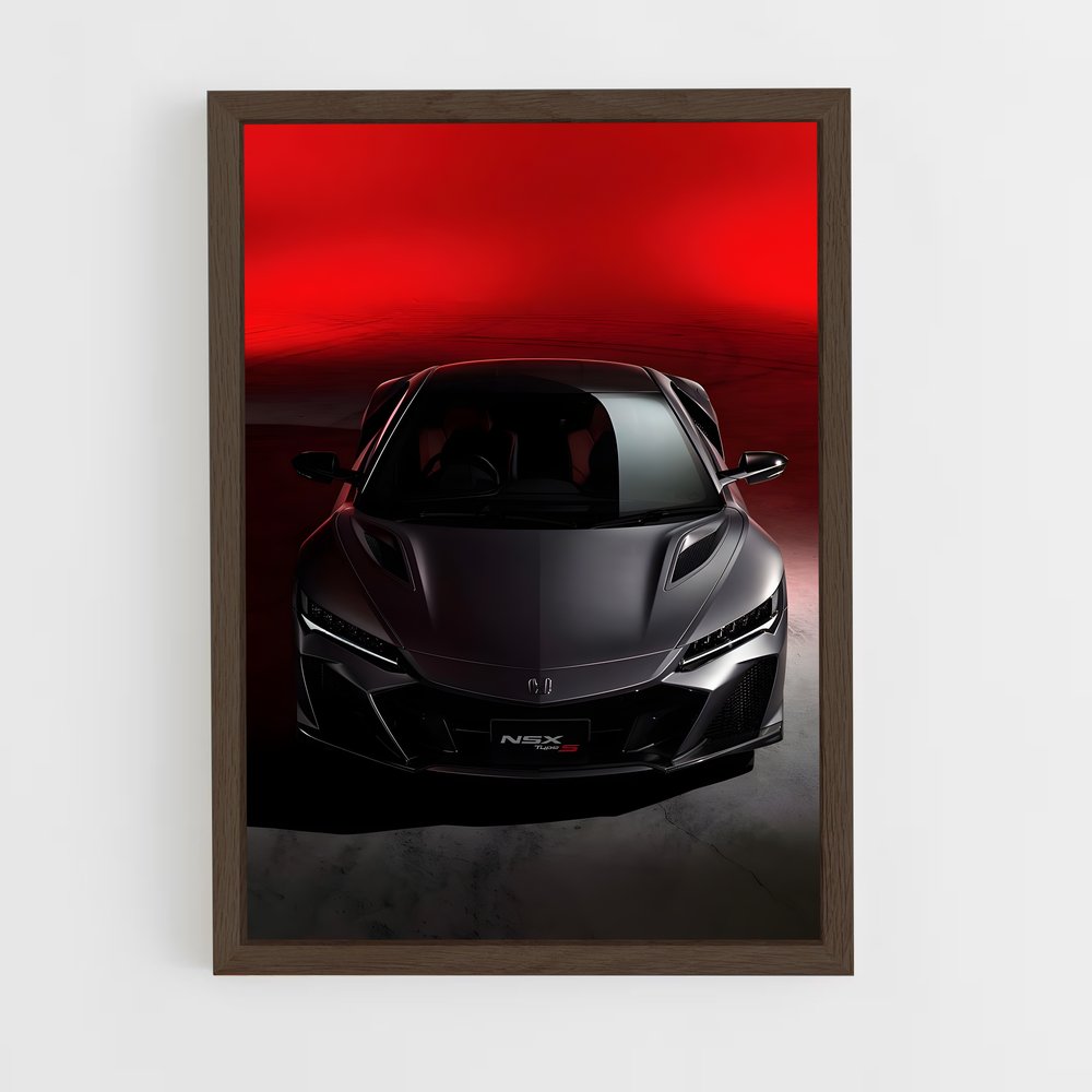 Poster Honda NSX Concept Rouge (vue 5)